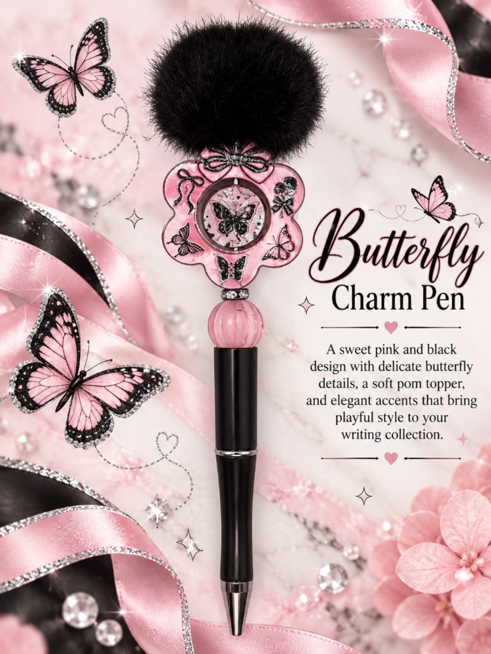 Butterfly Charm Pen
